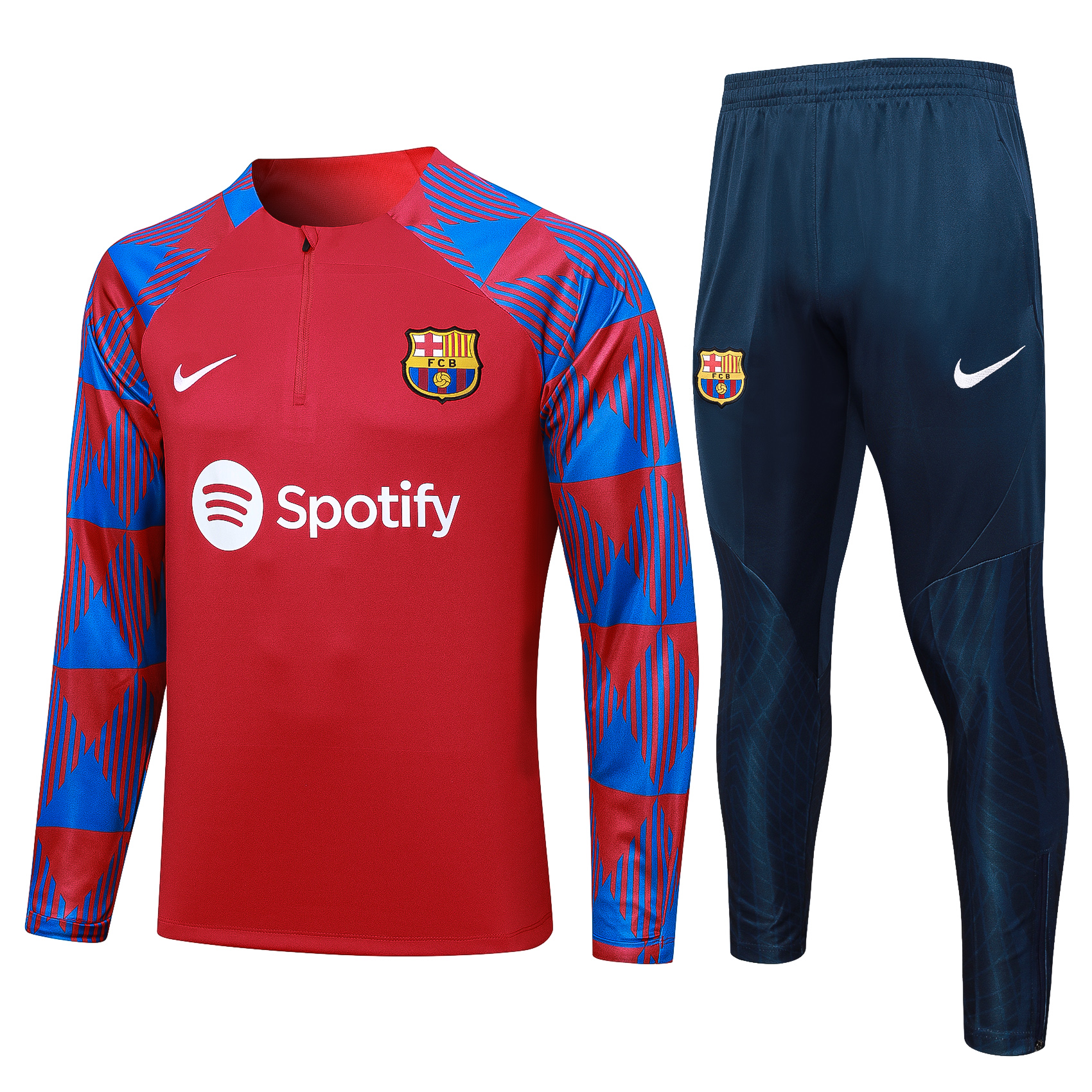 Barcelona 23-24 Long Sleeve Training Set - Red